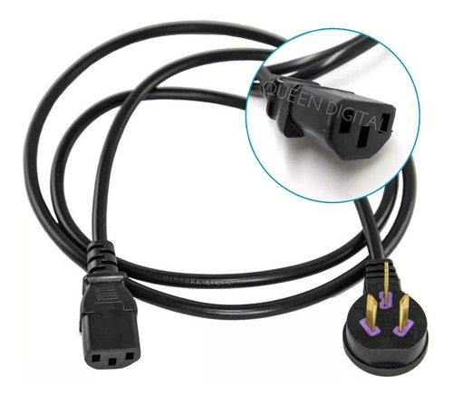 Cable Power Pc Fuente 220v Reforzado 150 10a 0.75mm Monitor 