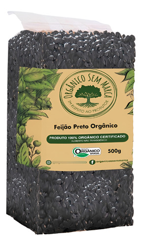 Feijão Preto Orgânico 500g - Osm