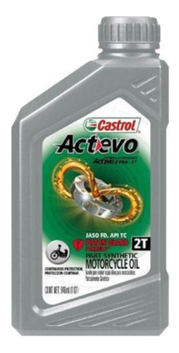 Aceite 2 Tiempos Castrol Semisintetico 1 Litro