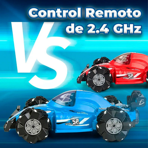 Coche Fórmula 1 Teledirigido Todoterreno Rotación 360 Led