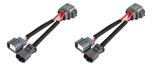 2 Arneses De Puente Y Adaptador De Distribuidor Obd1 A Obd2