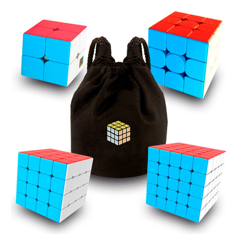 Cubo Rubik Pack 4 Cubos Moyu Meilong - 2x2 3x3 4x4 5x5