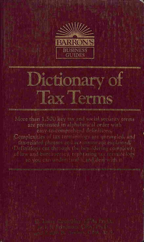 Dictionary Of Tax Terms