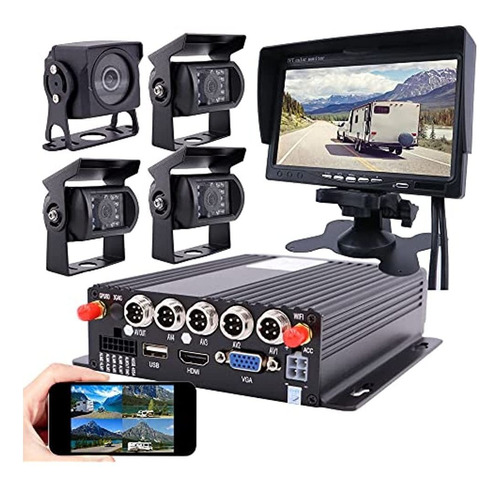 Joinlgo 4-ch Gps Wifi 1080p Ahd Mobile Vehicle Car Dvr Mdvr 