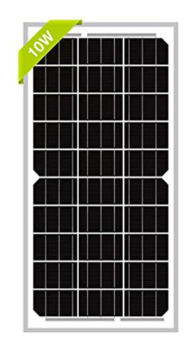 Panel Solar Monocristalino De 10w 12v Newpowa