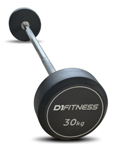Barra Montada Reta Emborrachada - Elite 30kg Musculação