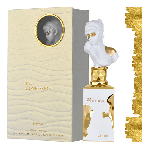 Perfume Her Confession Lattafa 100ml - Inspiração Good Girl Original Feminino - Doce, Sofisticado, Longa Duração