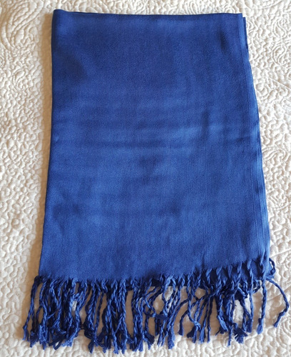 Chalina Pashmina Arabe Traída De Egipto Azul (calidad Sup)