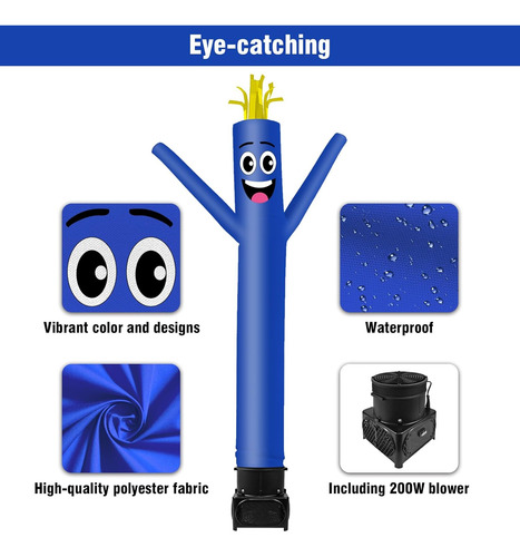 7ft Tall Inflatable Tube Man Wacky Wavy Dancing Guy With ...