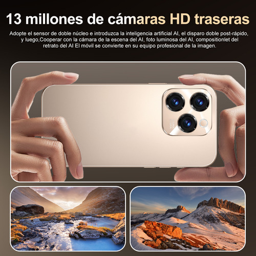 Android Celulares 4g A16 Max 6.58 Pulgadas Barato Ram4gb Y Rom64gb Blanco