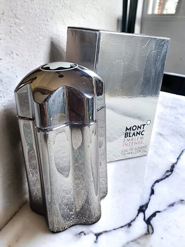 Botella De Perfume Vacía Mont Blanc Emblem Intense Con Caja 