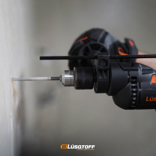 Kit Taladro Percutor Impacto 600w 13mm Lusqtoff Til600-8k