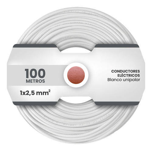 Cable Unipolar 2,50mm Pvc Blanco Imsa (x 100mt) Plastix Cf