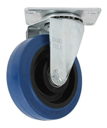 Rodaja Goma Elástica Azul Gir Con Placa 5'' Dogotuls