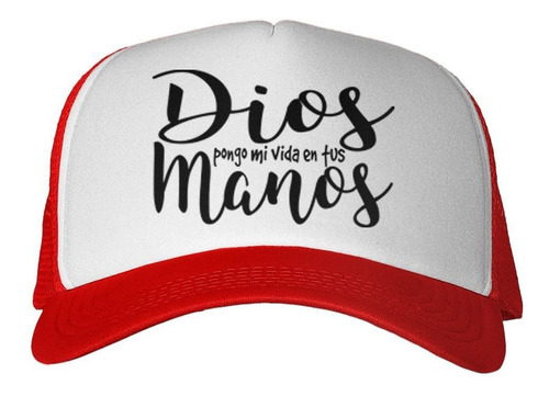 Gorra Frase Dios Pongo Mi Vida En Tus Manos