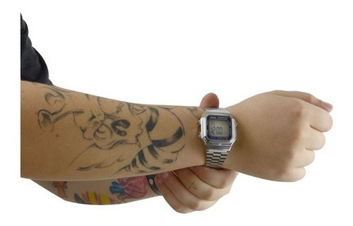 Imagen 3 de 5 de Reloj Casio Retro Plateado Unisex Original A-178wa-1a