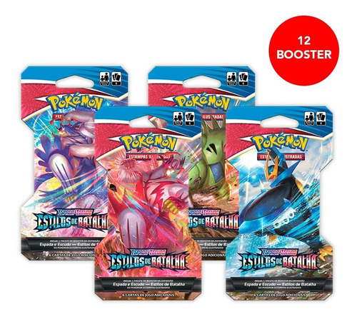 Card Game Pokémon Ee5 12 Blister Unitário Estilos De Batalha