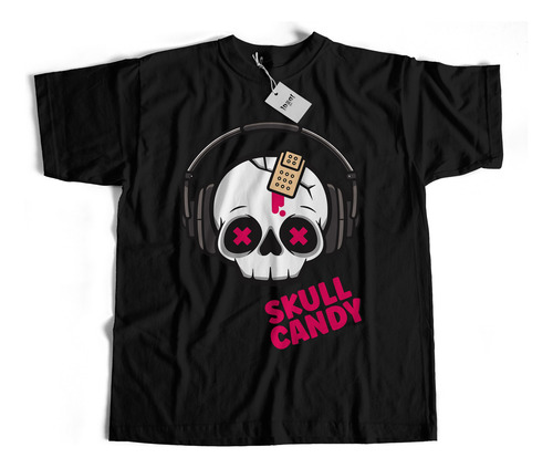 Playera Skull Candy Cuello Redondo