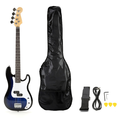 Imagen 1 de 7 de Bajo Electrico Acustico Femmto Precision Cuerda Bajos Color Azul Orientación de la mano Diestro
