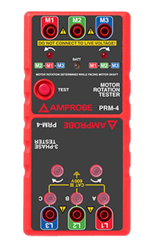 Indicador Secuencia De Fase Y Giro De Motor Amprobe Prm-4