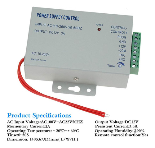 Kit Completo De Sistema De Control De Acceso Puerta Hfe...