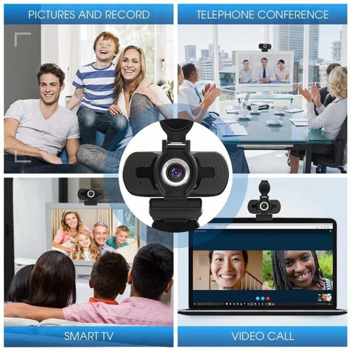Webcam Full Hd 1080p Usb Com Tampa + Microfone