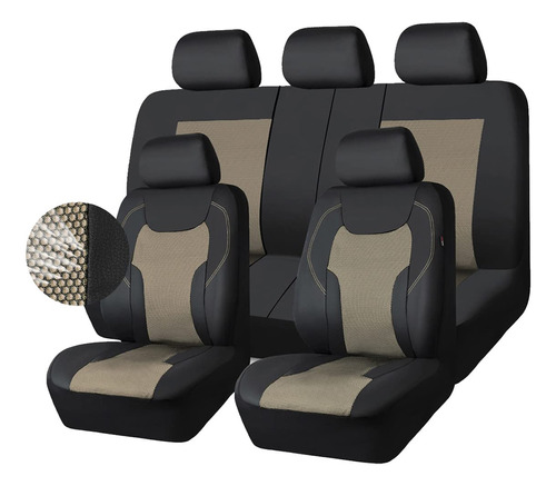 Car-grand - Juego Completo De Fundas De Asiento Para Auto, D