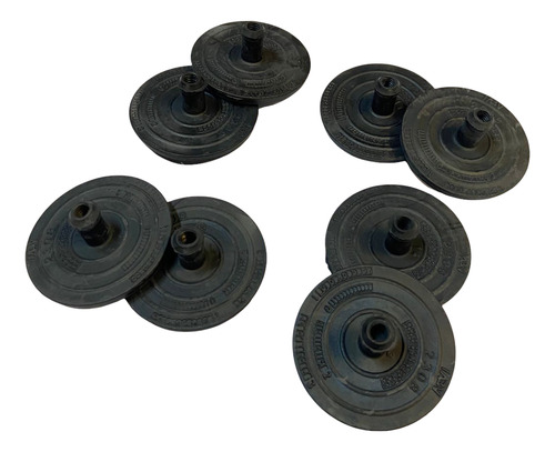 Pastilha Anti Ruído Feixe Molas Hilux Pino 12,5mm 8 Peças