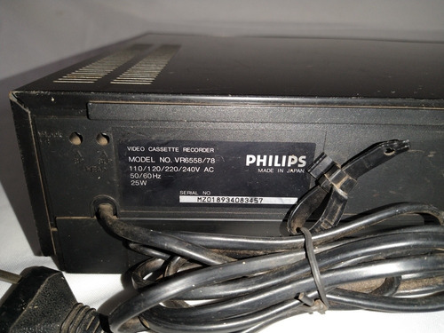 Video Cassete Philips Vr6558/78 - Made In Japan Reparo (Usado)