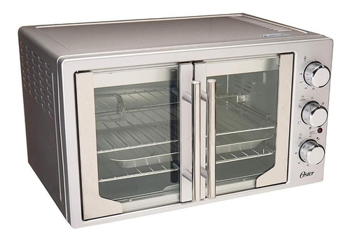 Imagen 2 de 3 de Horno de mesa eléctrico Oster TSSTTVFDXL 42L acero inoxidable 127V