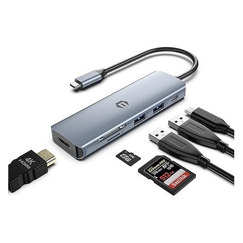 Adaptador Usb C A  Hdmi Thunderbolt 3 4k Certificado