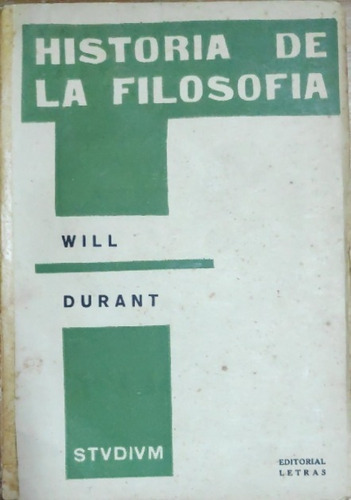 Historia De La Filosofia Will Durant 