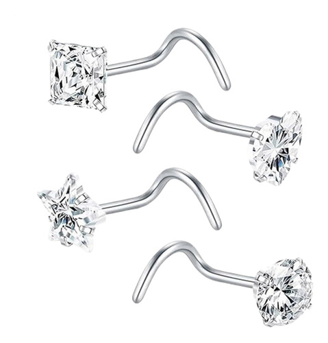 Pendientes De Nariz De Acero Inoxidable Pendientes De Anillo