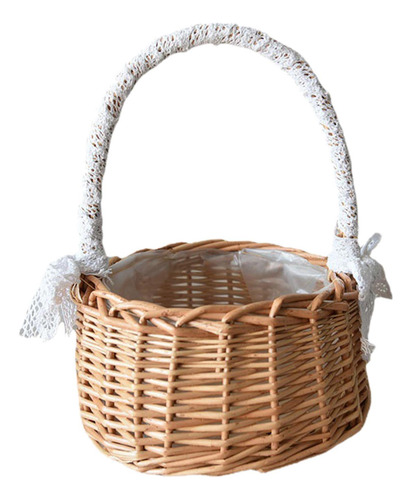 Cesta De Almacenamiento De Mimbre Fresco Picnic S Natural S