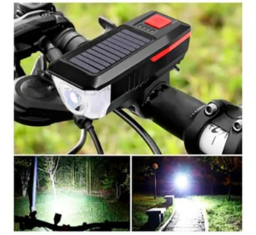 Faro Delantero Multifuncional Bicicleta Timbre Luzposterior