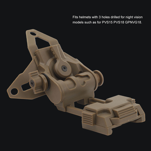 Casco De Visión Nocturna Nvg Base Mount Plegable Y Ajustable