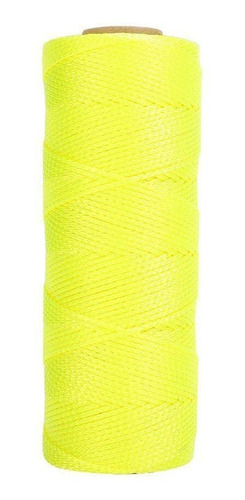 1 Hilo Albañil Nailon Trenzado Amarillo Fluorescente 500 Pie