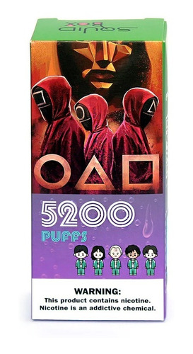 Imagen 3 de 4 de Vapeador De 5200 Puffs Squid Edition Recargable E-cigarrete