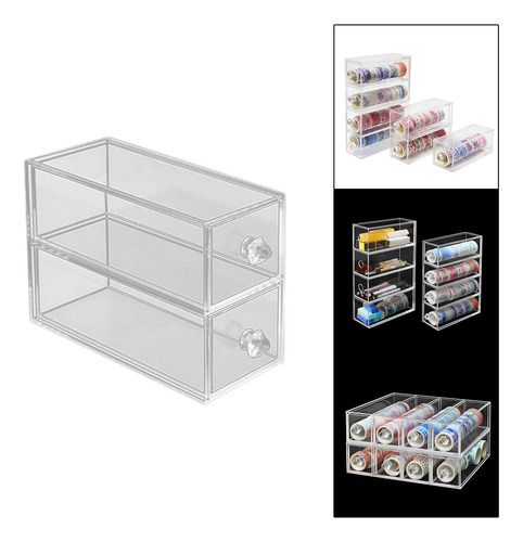 Washi Tape Organizador De Escritorio Caja De 2 Capas