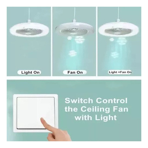 - Genial Lámpara Led Para Ventilador De Techo Con Mando A