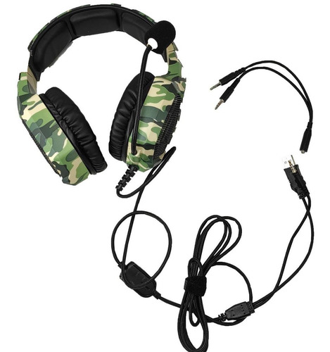 Cuota Auricular Gamer Usb Miniplug Pc Ps4 Micrófono Onikuma