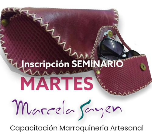 Seminario Porta Lentes Volumetrico - Marroquinería Artesanal