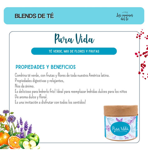Blend De Té Verde - Pura Vida - Bolsita 25gr