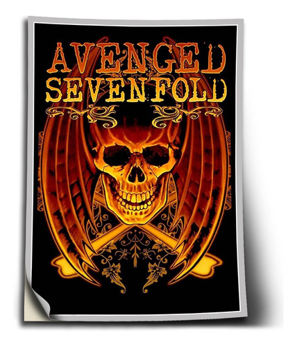 Adesivo Avenged Sevenfolf Auto Colante A2 60x42cm B