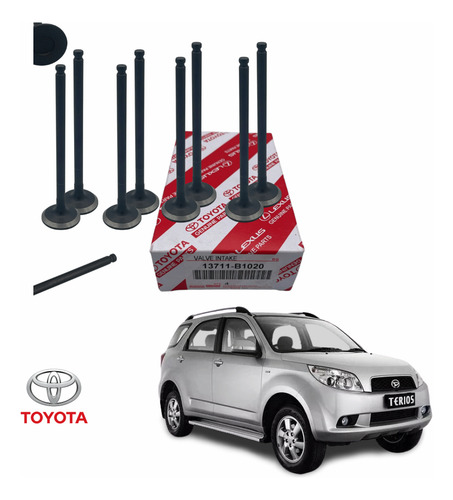 Juego Valvulas Admision Toyota Terios Bego 1.5l