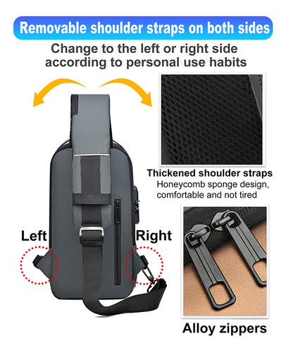 Bolsa De Seguridad Deportiva Para Hombre Con Función De Carg