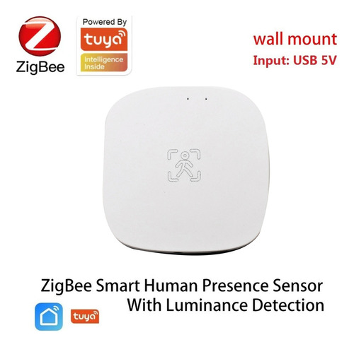 Sensor De Presença Humana Tuya Zigbee Mmwave Com Microfone