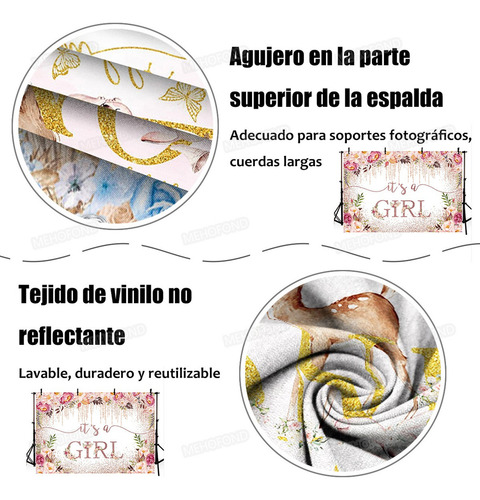 Es Un Telón De Fondo De Cumpleaños Para Baby Shower De Niña