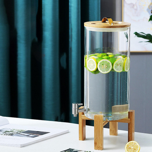 Dispensador De Barril De Bebidas De Vidrio, Jarra De 5l