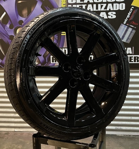 Imagen 3 de 10 de Stretch | Negro Brillo X4 | Vinilo Removible | Lin Brillante